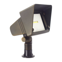 Outdoor Landscape Lighting LED 12V Low Voltage FPBCC05 Cast Brass 3CCT Adjustable 3W-10W Rectangular Built-In LED Flood Light 12V Low Voltage Floodlight Fixture