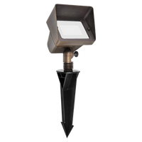 Outdoor Landscape Lighting LED 12V Low Voltage FPBCC05 Cast Brass 3CCT Adjustable 3W-10W Rectangular Built-In LED Flood Light 12V Low Voltage Floodlight Fixture