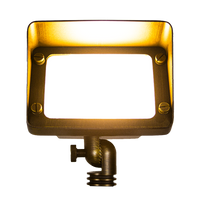Outdoor Landscape Lighting LED 12V Low Voltage FPBCC05 Cast Brass 3CCT Adjustable 3W-10W Rectangular Built-In LED Flood Light 12V Low Voltage Floodlight Fixture