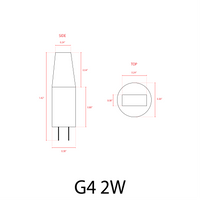 Outdoor Landscape Lighting LED 12V Low Voltage G4 2W/3W Bi Pin Non-Dimmable LED Capsule 12V Low Voltage Bulb Energy Efficient Light IP65 Waterproof