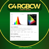 Outdoor Landscape Lighting LED 12V Low Voltage 2W G4 RGBCW Smart Wi-Fi 12V Low Voltage LED Light Bulbs Dimmable Energy Saving