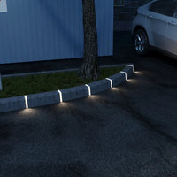 Outdoor Landscape Lighting LED 12V Low Voltage CRG34 3.9″x 1.37″x 7.8″ Paver Well Light - Heavy Duty Cast Aluminum, IP65 3.5W 3000K AC/DC 12V Low Voltage COB
