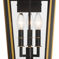 Outdoor Landscape Lighting LED 12V Low Voltage Hawkins 3 Light Outdoor Sconce 9.5