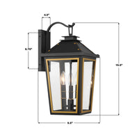 Outdoor Landscape Lighting LED 12V Low Voltage Hawkins 3 Light Outdoor Sconce 9.5