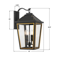 Outdoor Landscape Lighting LED 12V Low Voltage Hawkins 4 Light Outdoor Sconce 12