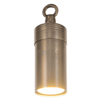 Outdoor Landscape Lighting LED 12V Low Voltage HLB01 4x/8x/12x Package 12V LED Low Voltage Brass Cylinder Pendant Light Hanging Downlight Fixture with 5W 3000K Bulb