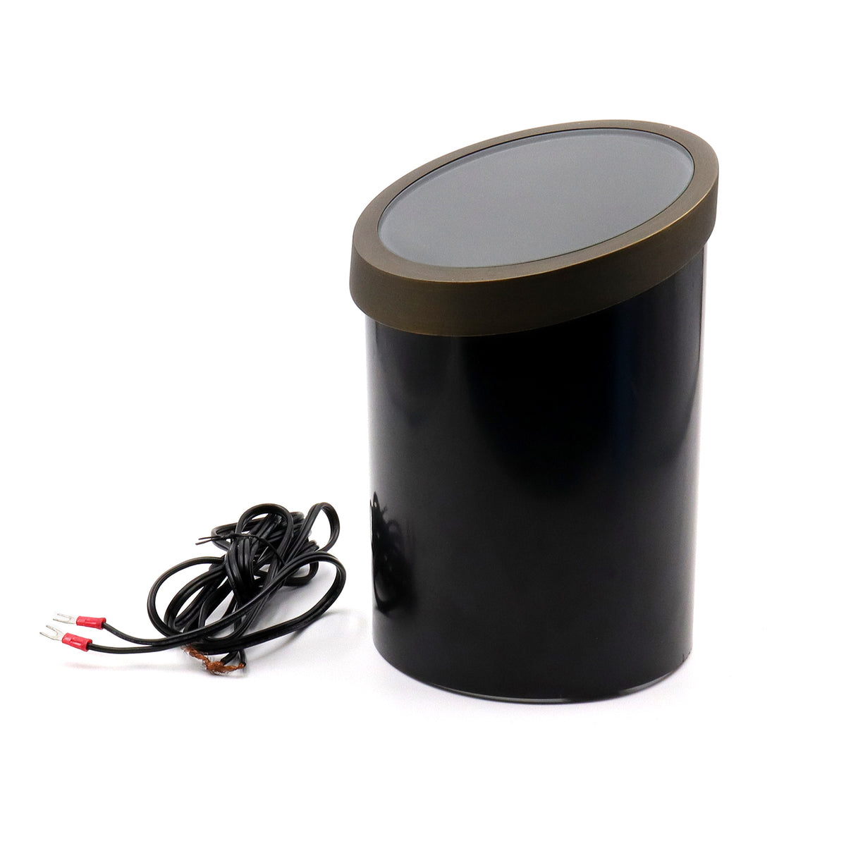 Outdoor Landscape Lighting LED 12V Low Voltage IGL06B PAR36 PVC and Solid Brass Bevel Top In-Ground Well Light Low Voltage Landscape Lighting