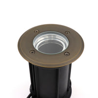 Outdoor Landscape Lighting LED 12V Low Voltage IGL09B MR16 PVC and Solid Brass In-Ground Well Light Low Voltage Landscape Lighting