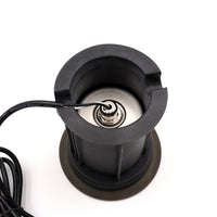 Outdoor Landscape Lighting LED 12V Low Voltage IGL09B MR16 PVC and Solid Brass In-Ground Well Light Low Voltage Landscape Lighting