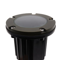 Outdoor Landscape Lighting LED 12V Low Voltage IGL16B MR16 PVC and Solid Brass In-Ground Well Light Low Voltage Landscape Lighting