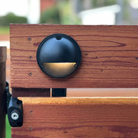 Outdoor Landscape Lighting LED 12V Low Voltage STBP06 Rein Cast Brass Round Half Moon 4x/8x/12x G4 2W Dimmable 2700K Package Step Deck Light Low Voltage Outdoor Landscape Lighting