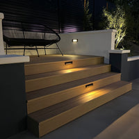 Outdoor Landscape Lighting LED 12V Low Voltage STBP01 2W 2700K Arrow Simple Louv Brass Deck Light Low voltage Landscape Lighting