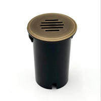 Outdoor Landscape Lighting LED 12V Low Voltage UNBP02 Stelvio Cast Brass In-Ground Well Light Low Voltage Landscape Lighting