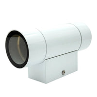 Outdoor Landscape Lighting LED 12V Low Voltage SCSP02 Stelvio Sconce White Finish Up/Down Light Low Voltage Outdoor Lighting