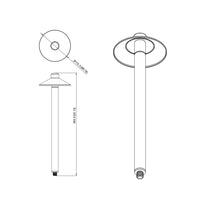 Outdoor Landscape Lighting LED 12V Low Voltage IPL01 Solid Brass Mushroom Hat Path Light 5W Integrated LED 2700K Light Bronze Finish Low Voltage Landscape Lighting