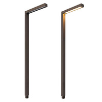 Outdoor Landscape Lighting LED 12V Low Voltage IPL02A Aluminum Adjustable 1/2/3W 2700K Integrated LED Path Light Brown Finish Low Voltage Landscape Lighting