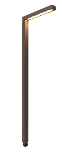 Outdoor Landscape Lighting LED 12V Low Voltage IPL02A Aluminum Adjustable 1/2/3W 2700K Integrated LED Path Light Brown Finish Low Voltage Landscape Lighting