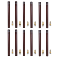 Outdoor Landscape Lighting LED 12V Low Voltage KL311 4x/8x/12x Package 12V G4 3W 2700K LED AC/DC Aluminum Low Voltage Landscape Bollard Lighting Path Light Brown 12 Pack