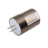 Outdoor Landscape Lighting LED 12V Low Voltage G4 2W/3W/4W 2700K/3000K Brass Bi Pin LED 12V Bulb Energy Efficient Light IP65 Waterproof (LL4B)