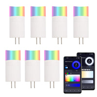 Outdoor Landscape Lighting LED 12V Low Voltage G4 RGB 2W 12V, Color Changing Bluetooth or Wi-Fi Control Low Voltage IP65 Light Bulb for Outdoor Landscape Lighting (LL4R)