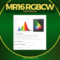 Outdoor Landscape Lighting LED 12V Low Voltage MR16 RGBCW Smart Wi-Fi 6W 12V Low Voltage LED Bulbs 40° Dimmable Energy Saving Waterproof Light CE & RoHS Certified with Antenna