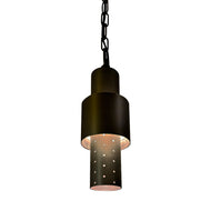 HLB02 LED 12V Low Voltage Brass Cylinder Pendant Light Hanging Downlight Fixture - None