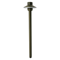 Outdoor Landscape Lighting LED 12V Low Voltage PL29B G4 Solid Brass Mushroom Hat Path Light - Light Bronze Finish Low Voltage Landscape Lighting