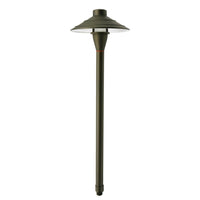 Outdoor Landscape Lighting LED 12V Low Voltage PL44B with G4 3W 2700K 4x/8x/12x Package Solid Brass Medium Mushroom Hat Path Light - Light Bronze Finish Low Voltage Landscape Lighting