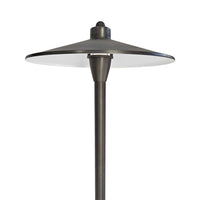 Outdoor Landscape Lighting LED 12V Low Voltage PL79B with G4 3W 2700K 4x/8x/12x Package Solid Brass Large Mushroom Hat Path Light - Light Bronze Finish Low Voltage Landscape Lighting