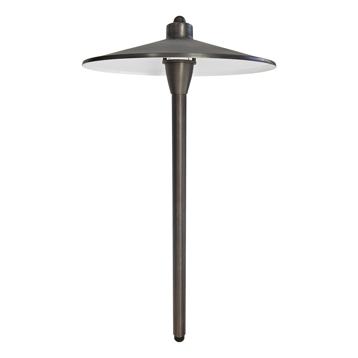 Outdoor Landscape Lighting LED 12V Low Voltage PL79B with G4 3W 2700K 4x/8x/12x Package Solid Brass Large Mushroom Hat Path Light - Light Bronze Finish Low Voltage Landscape Lighting