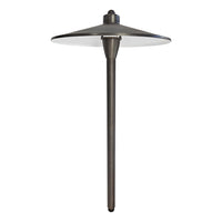 Outdoor Landscape Lighting LED 12V Low Voltage PL79B with G4 3W 2700K 4x/8x/12x Package Solid Brass Large Mushroom Hat Path Light - Light Bronze Finish Low Voltage Landscape Lighting