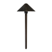 Outdoor Landscape Lighting LED 12V Low Voltage PL81B with G4 3W 3000K 4x/8x/12x Package Solid Brass Mushroom Hat Path Light - Light Bronze Finish Low Voltage Landscape Lighting