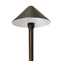 Outdoor Landscape Lighting LED 12V Low Voltage PL81B with G4 3W 3000K 4x/8x/12x Package Solid Brass Mushroom Hat Path Light - Light Bronze Finish Low Voltage Landscape Lighting