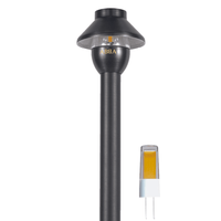 Outdoor Landscape Lighting LED 12V Low Voltage PLB01 4x/8x/12x Package 12V G4 Snub 12V Low Voltage Heavy Duty Cast Brass Outdoor LED Pathway Light with G4 2W 3000K Bulb