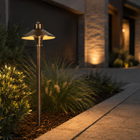 Outdoor Landscape Lighting LED 12V Low Voltage PLB03 Brass LED 12V Low Voltage Pathway Lights Outdoor Landscape Lighting Fixtures G4 Socket