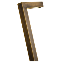Outdoor Landscape Lighting LED 12V Low Voltage PLB10 4x/8x/12x Package LED Brass L-Shaped 12V Low Voltage Landscape Lighting Pathway Light with G4 3W 3000K Bulb