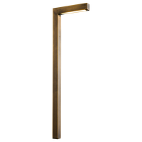 Outdoor Landscape Lighting LED 12V Low Voltage PLB10 LED Brass L-Shaped 12V Low Voltage Landscape Lighting Pathway Light G4 Socket