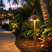 Outdoor Landscape Lighting LED 12V Low Voltage PLB08 Brass LED Globe 12V Low Voltage Pathway Outdoor Landscape Lighting Fixture G4 Socket