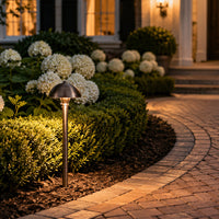 Outdoor Landscape Lighting LED 12V Low Voltage PLB08 Brass LED Globe 12V Low Voltage Pathway Outdoor Landscape Lighting Fixture G4 Socket