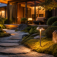Outdoor Landscape Lighting LED 12V Low Voltage PLB08 Brass LED Globe 12V Low Voltage Pathway Outdoor Landscape Lighting Fixture G4 Socket