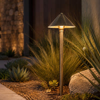 PLB11 Brass LED 12V Low Voltage Pathway Outdoor Lighting Landscape Fixture G4 Socket