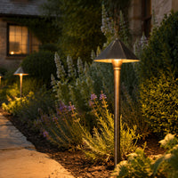PLB11 Brass LED 12V Low Voltage Pathway Outdoor Lighting Landscape Fixture G4 Socket