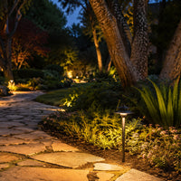 Outdoor Landscape Lighting LED 12V Low Voltage PLB13 Two Tier Brass Pathway 12V Low Voltage Pagoda Light LED Landscape Lighting Fixture G4 Socket