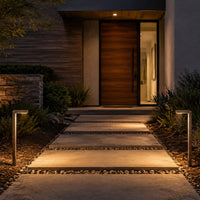 Outdoor Landscape Lighting LED 12V Low Voltage PLB14 Adjustable Integrated 3W 3000K Warm White LED Brass L-Shaped 12V Low Voltage Pathway Light
