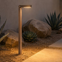 Outdoor Landscape Lighting LED 12V Low Voltage PLB14 Adjustable Integrated 3W 3000K Warm White LED Brass L-Shaped 12V Low Voltage Pathway Light