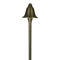Outdoor Landscape Lighting LED 12V Low Voltage PLB17 Cast Brass LED Bell Shaped Lamp Ready 12V Low Voltage Pathway Outdoor Landscape Lighting Fixture G4 Socket