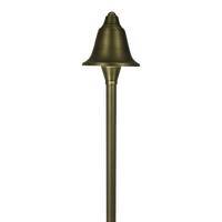 Outdoor Landscape Lighting LED 12V Low Voltage PLB17 4x/8x/12x Package Cast Brass LED Bell Shaped Lamp Ready 12V Low Voltage Pathway Outdoor Landscape Lighting Fixture with G4 3W 3000K Bulb