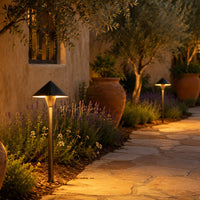 PLB19 Brass LED 12V Low Voltage Pathway Outdoor Lighting Landscape Fixture G4 Socket
