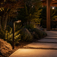 Outdoor Landscape Lighting LED 12V Low Voltage PLB20 Cast Brass Square Top LED 12V Low Voltage Pathway Outdoor Lighting Landscape Fixture G4 Socket