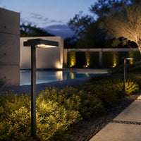 Outdoor Landscape Lighting LED 12V Low Voltage PLB20 Cast Brass Square Top LED 12V Low Voltage Pathway Outdoor Lighting Landscape Fixture G4 Socket